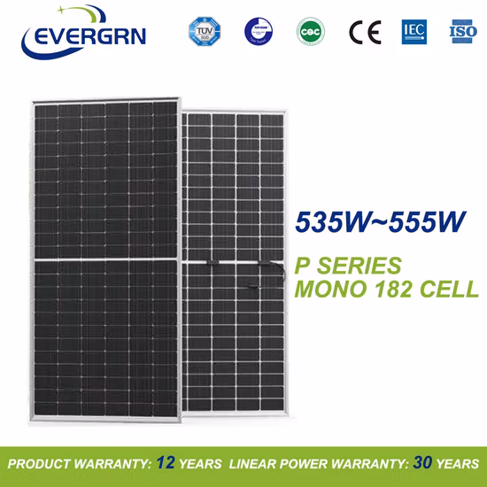 Hjt Topcon N Type Transparent Bifacial Double Glass 535W 540W 545W 550W 555W Photovoltaic Solar Panel