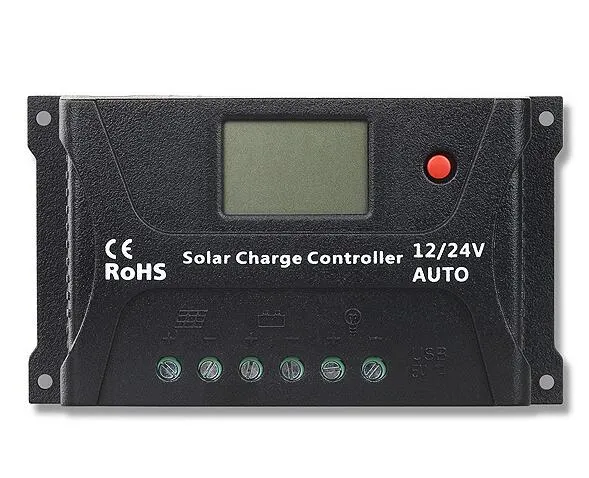 LCD 12/24V 10A PWM Solar Charge Controller (QWP-SR-HP2410A)