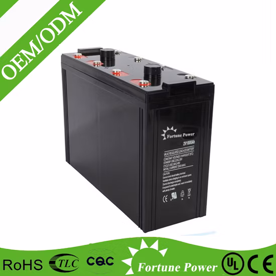 Bateria de Gel Tubular Opzv 2V1000ah, Ciclo Profundo e Livre de Manutenção
