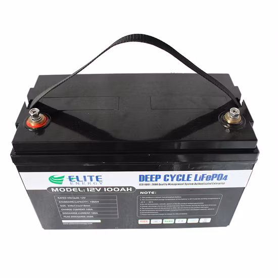 Bateria recarregável de armazenamento de ciclo profundo 12V 100ah com preço de fábrica