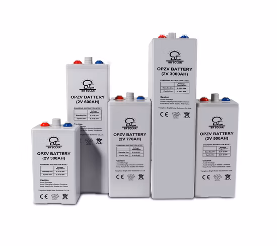 Baterias de painel solar de ciclo profundo 2V 3000ah Tubular gel chumbo ácido Opzv bateria