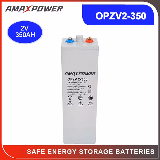 Válvula de gel tubular regulada 2V 1500ah bateria solar de chumbo-ácido ciclo profundo Opzv baterias